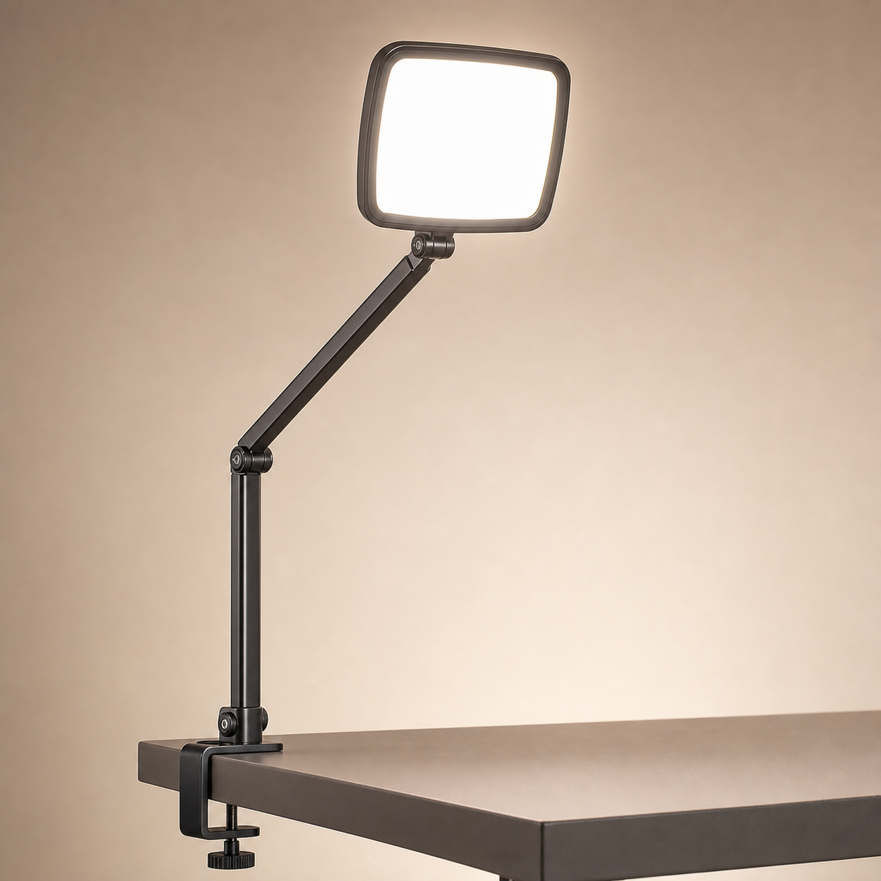 NiceVeedi 14" Soft Streaming Light, Dimmable Desk Ring Light with Clamp, 2700K-6500K/CRI97+/Flexible Arm/Modular Design/Remote, Key Light for Podcast/Home Office/YouTube/TikTok/Makeup/Video Calls